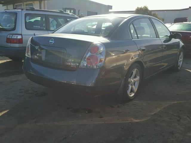 1N4BL11D05C161936 - 2005 NISSAN ALTIMA SE GRAY photo 4