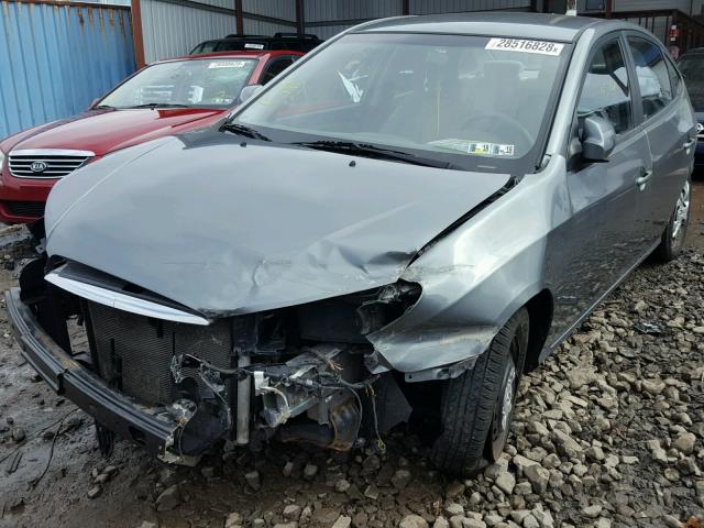 KMHDU4AD0AU969883 - 2010 HYUNDAI ELANTRA BL GRAY photo 2