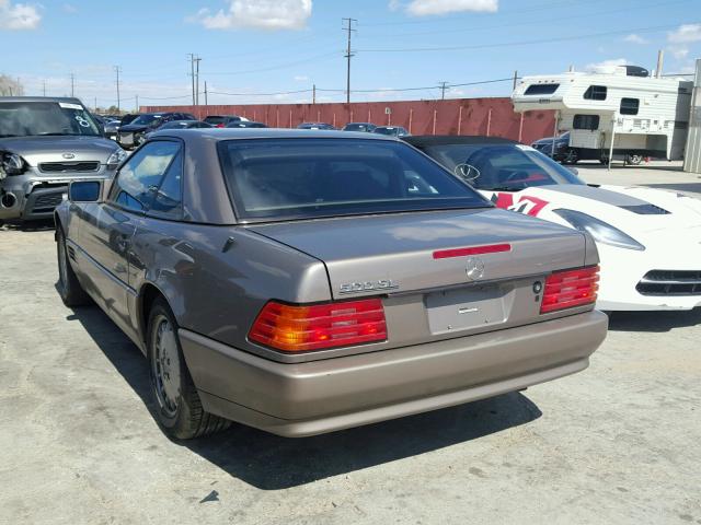 WDBFA61E6NF041899 - 1992 MERCEDES-BENZ 300 SL TAN photo 3