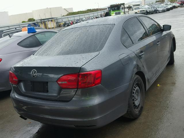 3VW2K7AJ8CM468754 - 2012 VOLKSWAGEN JETTA BASE 灰色 照片 4