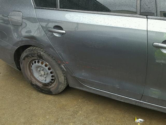3VW2K7AJ8CM468754 - 2012 VOLKSWAGEN JETTA BASE 灰色 照片 9