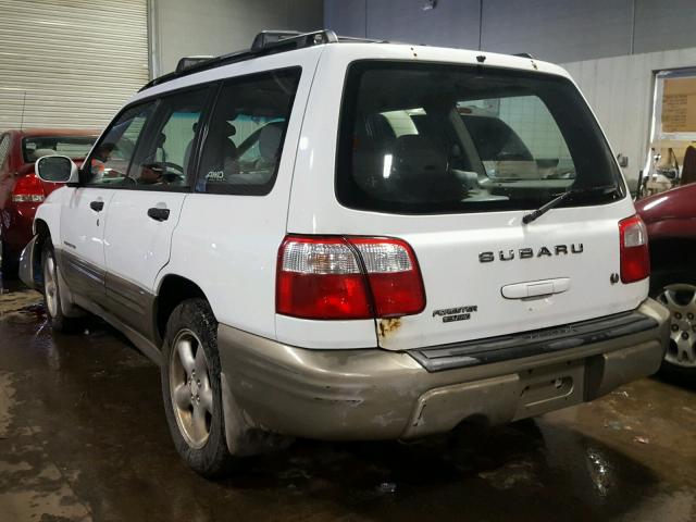 JF1SF65561H764619 - 2001 SUBARU FORESTER S WHITE photo 3