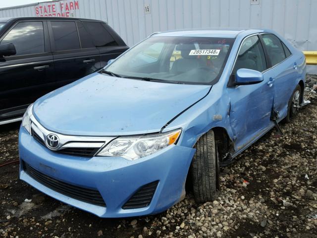 4T4BF1FK3CR158711 - 2012 TOYOTA CAMRY BASE BLUE photo 2