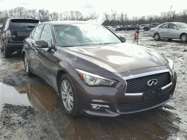 JN1BV7AR4EM684957 - 2014 INFINITI Q50 BASE BROWN photo 1