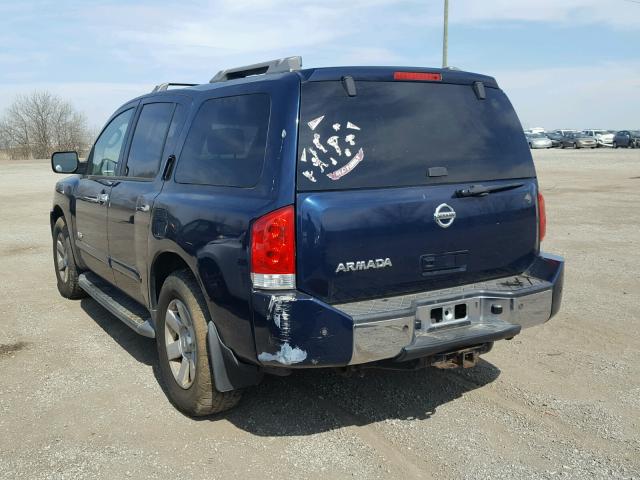 5N1AA08B06N743854 - 2006 NISSAN ARMADA SE BLUE photo 3