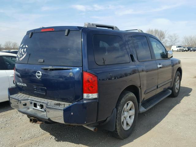 5N1AA08B06N743854 - 2006 NISSAN ARMADA SE BLUE photo 4