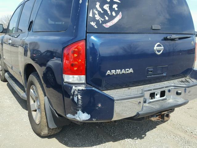 5N1AA08B06N743854 - 2006 NISSAN ARMADA SE BLUE photo 9