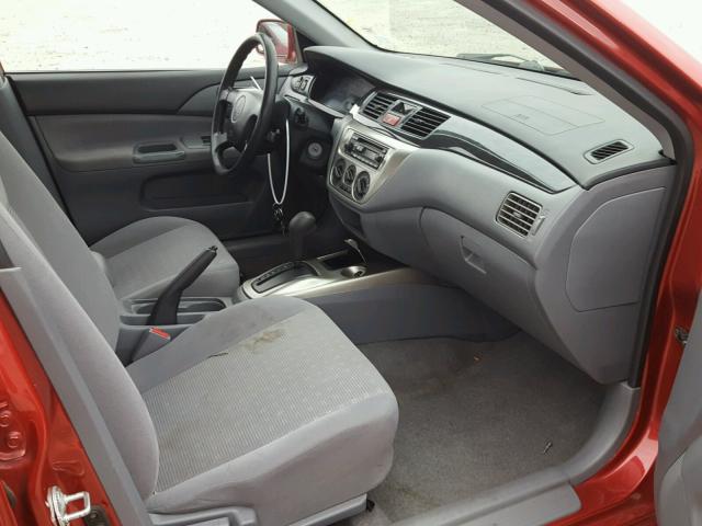 JA3AJ26E25U038618 - 2005 MITSUBISHI LANCER ES RED photo 5