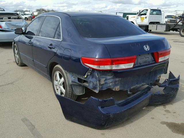 1HGCM56693A079520 - 2003 HONDA ACCORD EX BLUE photo 3