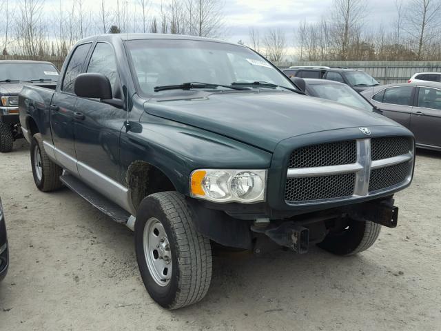 1D7HU18Z32S594807 - 2002 DODGE RAM 1500 GREEN photo 1