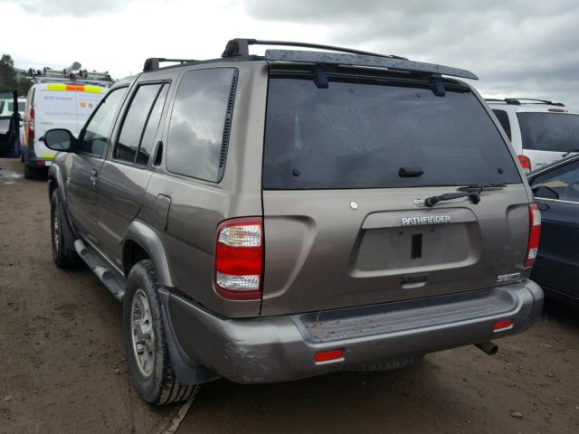 JN8DR09X31W574649 - 2001 NISSAN PATHFINDER BROWN photo 3