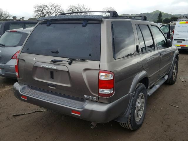 JN8DR09X31W574649 - 2001 NISSAN PATHFINDER BROWN photo 4