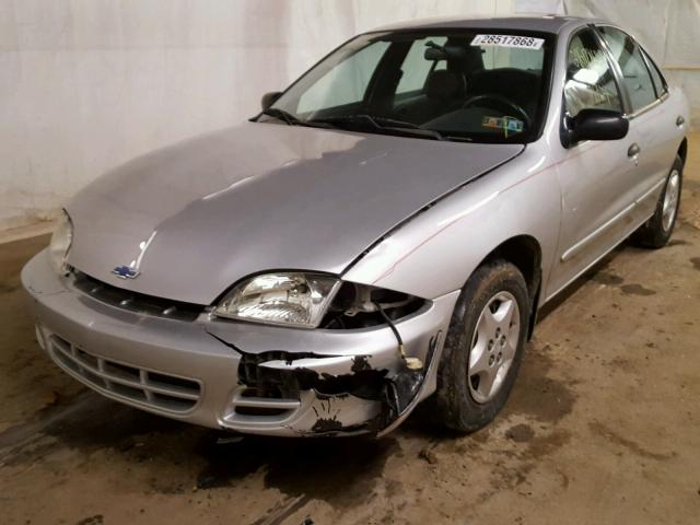 1G1JC524017331140 - 2001 CHEVROLET CAVALIER B SILVER photo 2