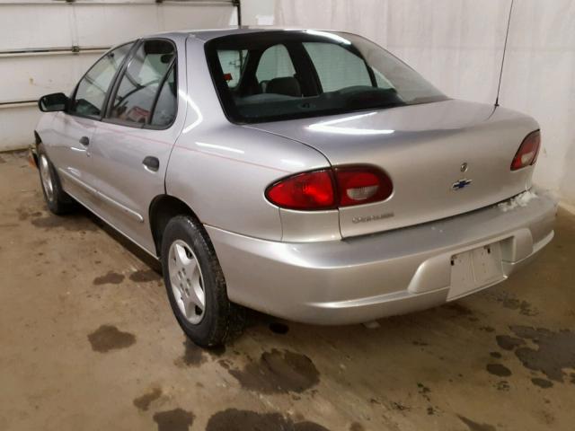 1G1JC524017331140 - 2001 CHEVROLET CAVALIER B SILVER photo 3