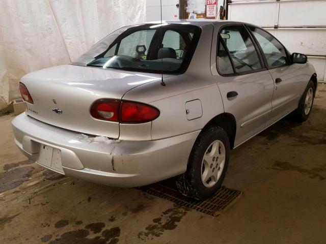 1G1JC524017331140 - 2001 CHEVROLET CAVALIER B SILVER photo 4