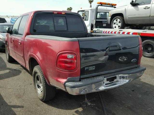 1FTRW07L92KE43065 - 2002 FORD F150 SUPER RED photo 3