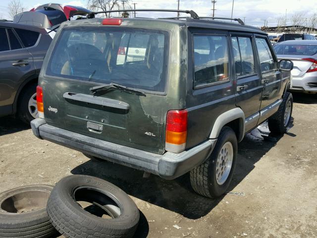 1J4FT68SXWL104541 - 1998 JEEP CHEROKEE S GREEN photo 4