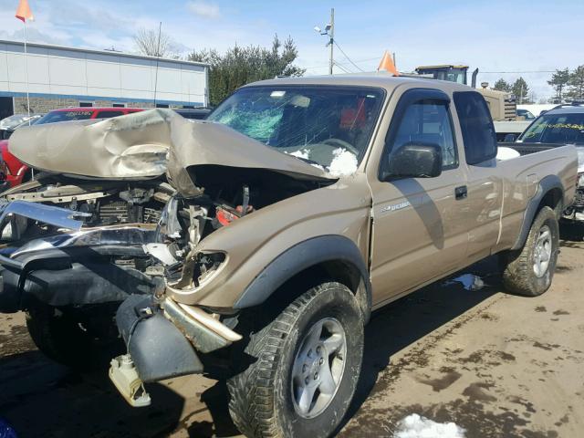 5TEWN72N33Z178163 - 2003 TOYOTA TACOMA XTR TAN photo 2