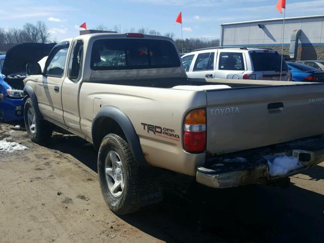 5TEWN72N33Z178163 - 2003 TOYOTA TACOMA XTR TAN photo 3