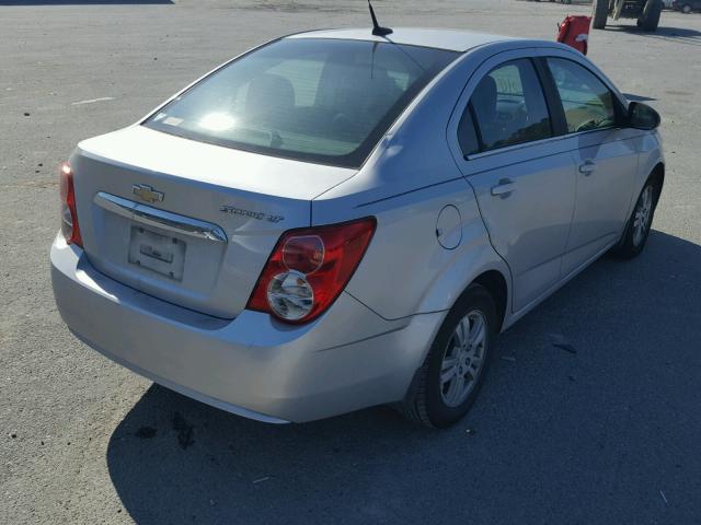 1G1JC5SH1C4188786 - 2012 CHEVROLET SONIC LT SILVER photo 4