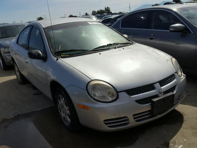 1B3ES56C05D258227 - 2005 DODGE NEON SXT SILVER photo 1