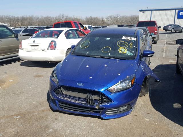 1FADP3L95FL305810 - 2015 FORD FOCUS ST BLUE photo 2