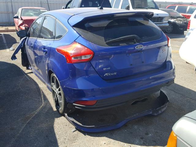 1FADP3L95FL305810 - 2015 FORD FOCUS ST BLUE photo 3