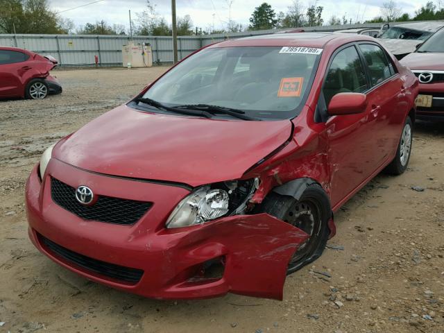 1NXBU40E59Z007429 - 2009 TOYOTA COROLLA BA RED photo 2