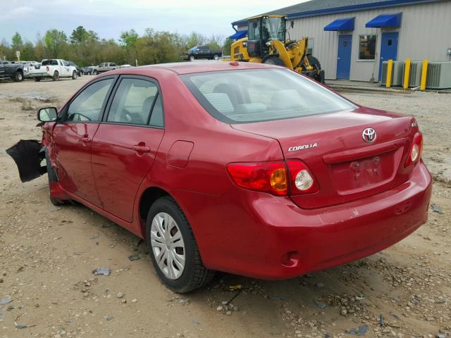 1NXBU40E59Z007429 - 2009 TOYOTA COROLLA BA RED photo 3