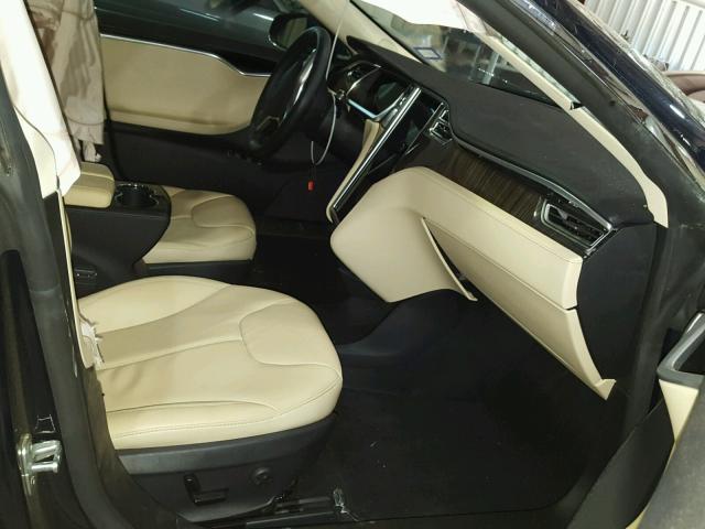 5YJSA1DN5DFP16174 - 2013 TESLA MODEL S BLUE photo 5