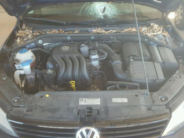 3VW2K7AJ3EM373845 - 2014 VOLKSWAGEN JETTA BASE 蓝色 照片 7