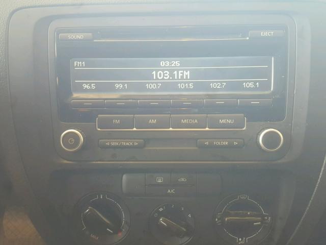 3VW2K7AJ3EM373845 - 2014 VOLKSWAGEN JETTA BASE 蓝色 照片 9