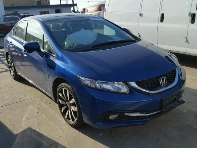 2HGFB2F91FH516394 - 2015 HONDA CIVIC EXL 蓝色 照片 1