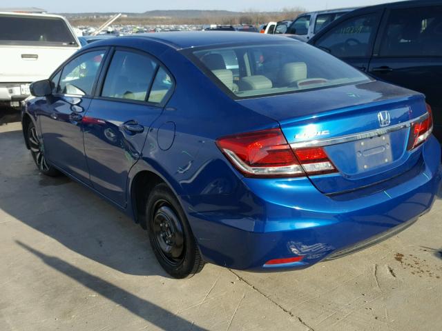 2HGFB2F91FH516394 - 2015 HONDA CIVIC EXL 蓝色 照片 3