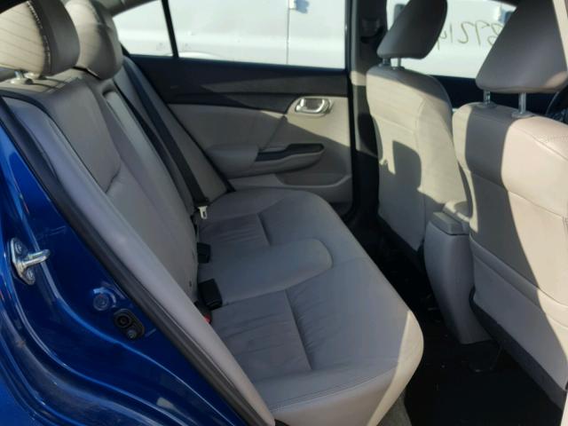 2HGFB2F91FH516394 - 2015 HONDA CIVIC EXL 蓝色 照片 6