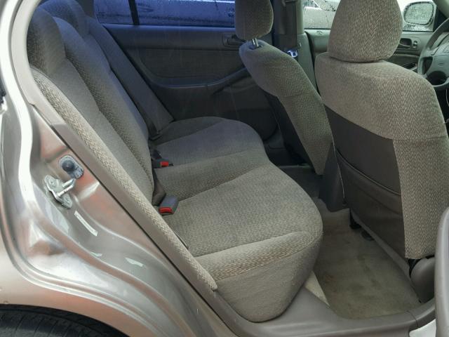 2HGEJ8649YH512697 - 2000 HONDA CIVIC EX BEIGE photo 6