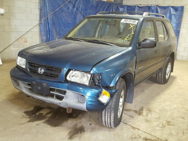 4S6CK58W714401068 - 2001 HONDA PASSPORT E BLUE photo 2