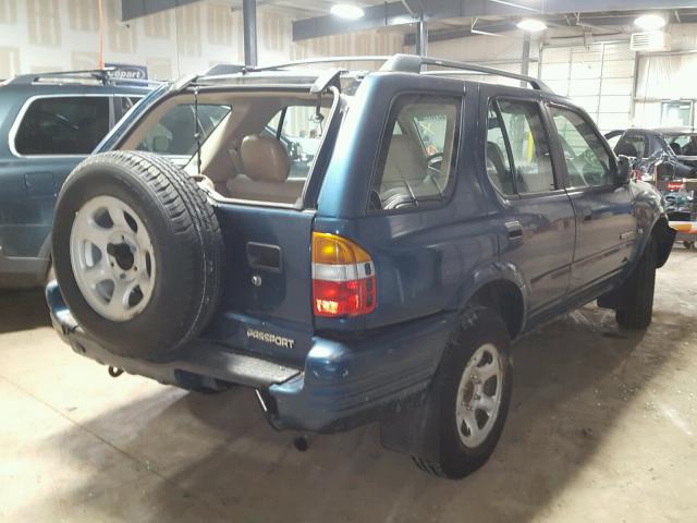 4S6CK58W714401068 - 2001 HONDA PASSPORT E BLUE photo 4