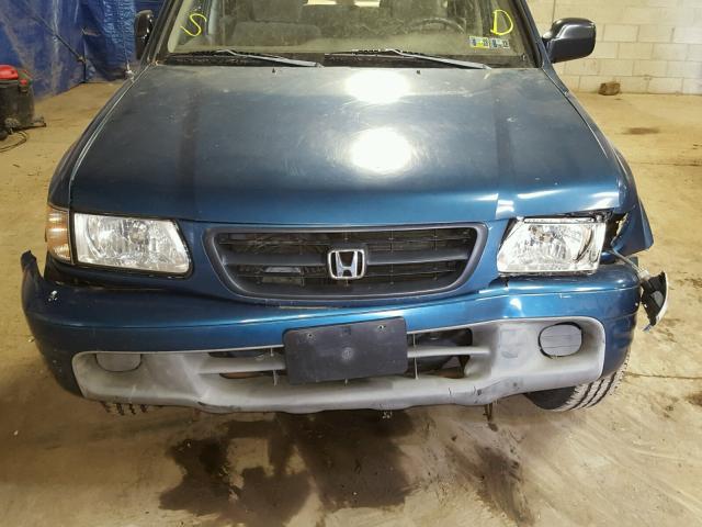 4S6CK58W714401068 - 2001 HONDA PASSPORT E BLUE photo 7