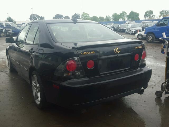 JTHBD192220052481 - 2002 LEXUS IS 300 BLACK photo 3