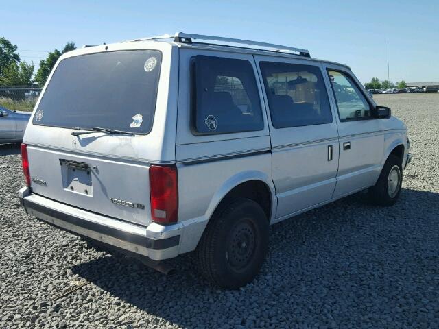 2P4FH4137JR717498 - 1988 PLYMOUTH VOYAGER SE GRAY photo 4