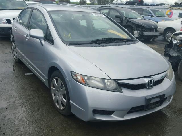 19XFA16519E014591 - 2009 HONDA CIVIC LX SILVER photo 1