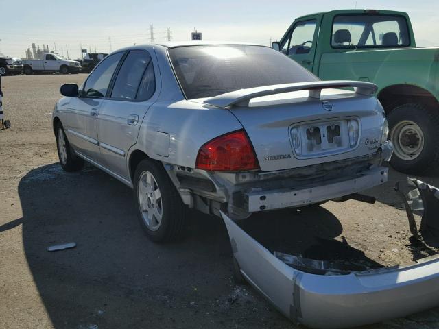 3N1CB51D86L525280 - 2006 NISSAN SENTRA 1.8 SILVER photo 3