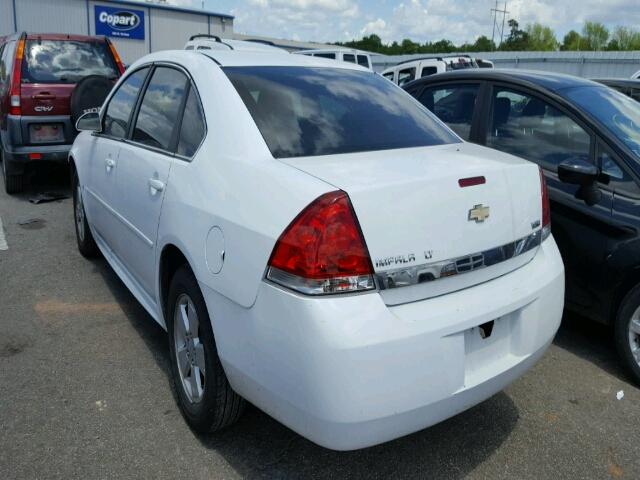 2G1WT57K391162141 - 2009 CHEVROLET IMPALA 1LT WHITE photo 3