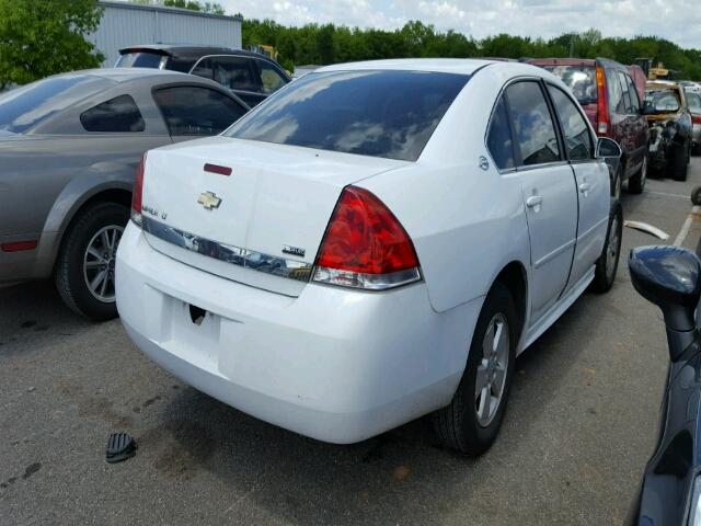 2G1WT57K391162141 - 2009 CHEVROLET IMPALA 1LT WHITE photo 4