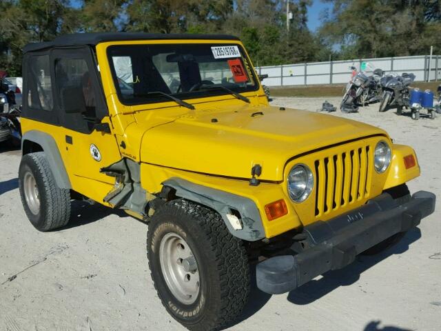 1J4FA29P72P745710 - 2002 JEEP WRANGLER / YELLOW photo 1