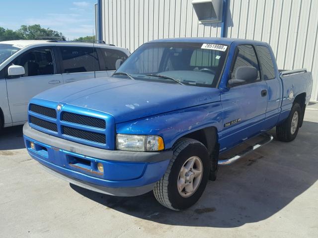 1B7HC13Y9WJ226512 - 1998 DODGE RAM 1500 BLUE photo 2