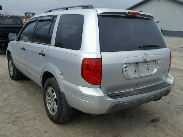 5FNYF18535B026978 - 2005 HONDA PILOT EXL GRAY photo 3