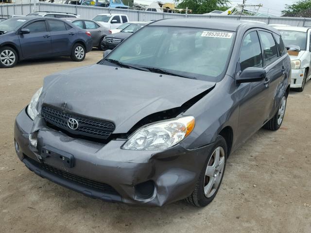 2T1KR32E55C422836 - 2005 TOYOTA MATRIX CHARCOAL photo 2