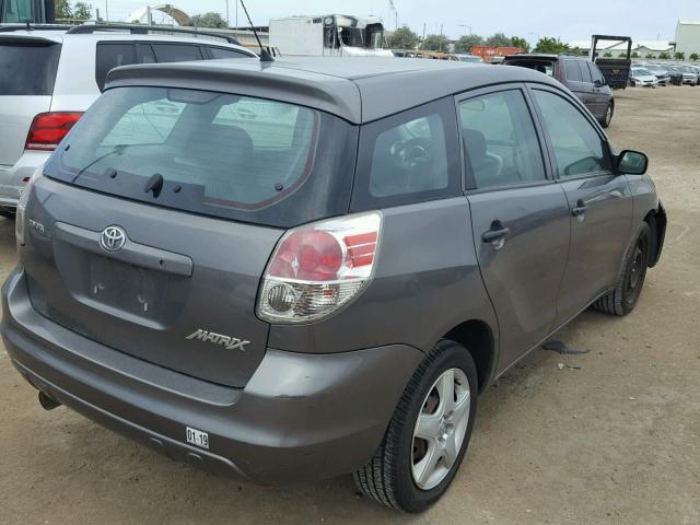 2T1KR32E55C422836 - 2005 TOYOTA MATRIX CHARCOAL photo 4